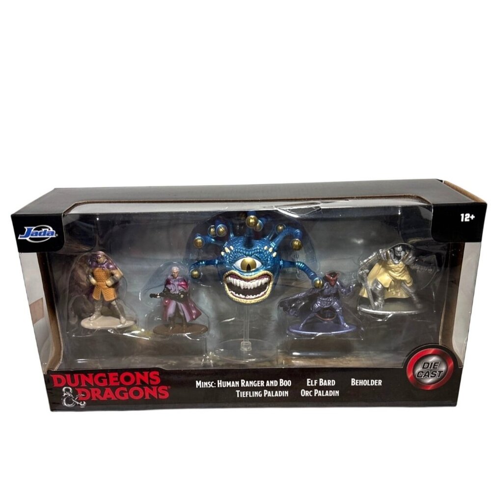 Dungeons & Dragons Die Cast Figures Miniature Set of 5 D & D New